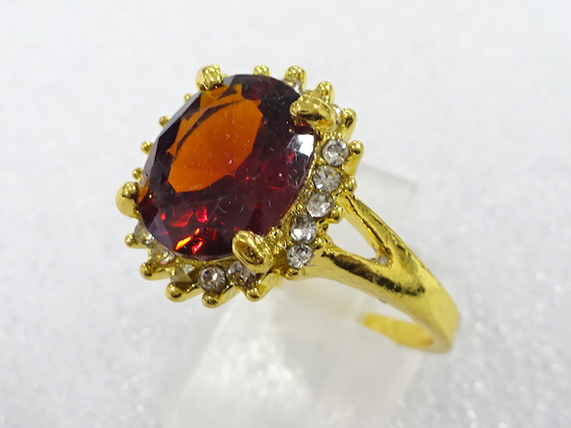 COLORED STONE FASHION RING / JP SIZE 21